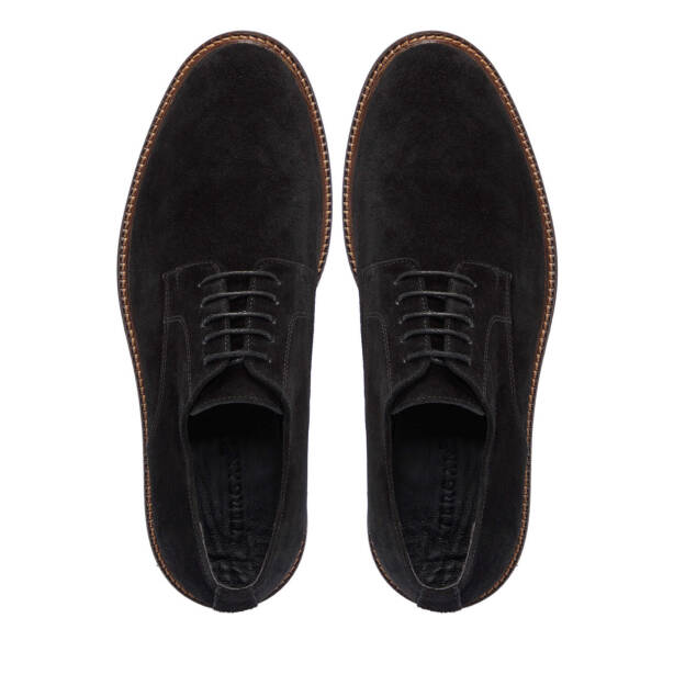 Siyah Süet Deri Erkek Casual Ayakkabı - E25S1AY57433-A01 - 5