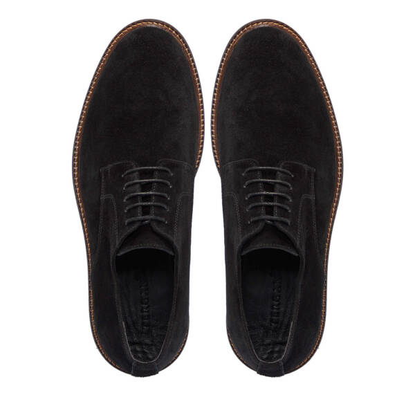 Siyah Süet Deri Erkek Casual Ayakkabı - E25S1AY57433-A01 - 5