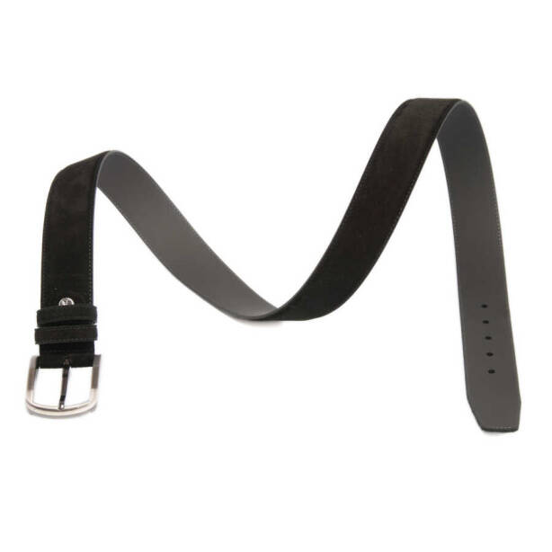 Siyah Süet Deri Erkek Kemer - S1EK00000306-A01 - 2