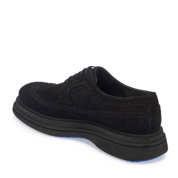 Siyah Süet Deri Erkek Klasik Ayakkabı - E24S1AY56999-A01 - 2