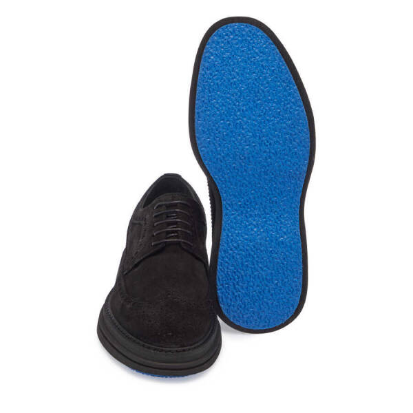 Siyah Süet Deri Erkek Klasik Ayakkabı - E24S1AY56999-A01 - 4