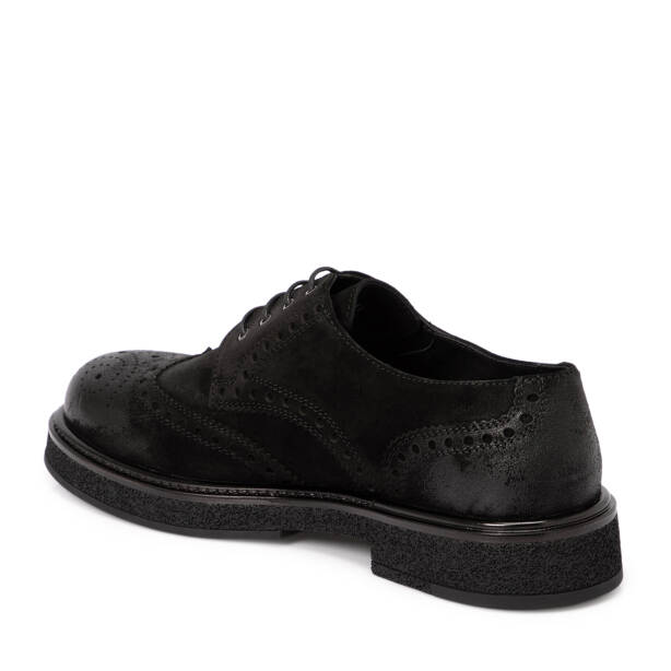 Siyah Süet Deri Erkek Klasik Ayakkabı - E25S1AY57457-A01 - 2