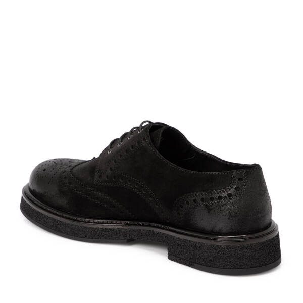 Siyah Süet Deri Erkek Klasik Ayakkabı - E25S1AY57457-A01 - 2