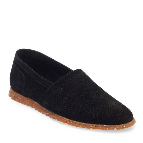 Siyah Süet Deri Erkek Loafer - E24I1AY56589-A01 - 1