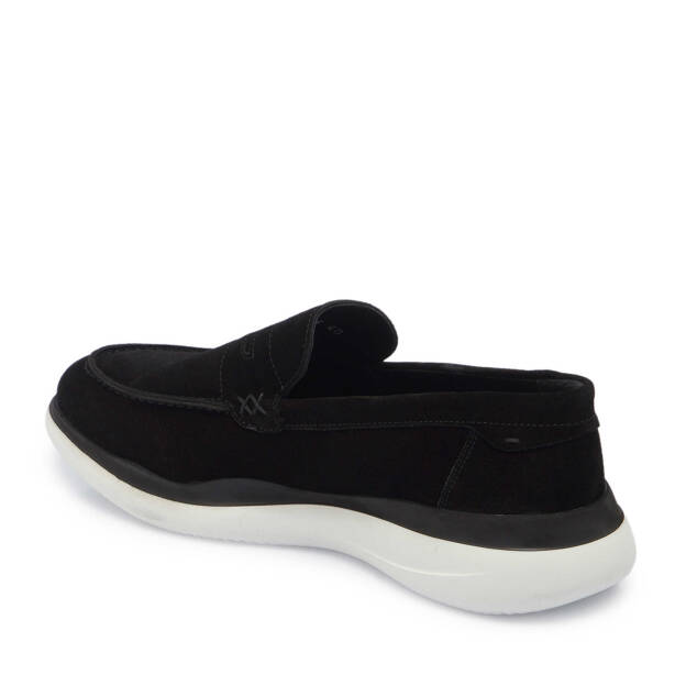 Siyah Süet Deri Erkek Loafer - E24I1AY56644-A01 - 2