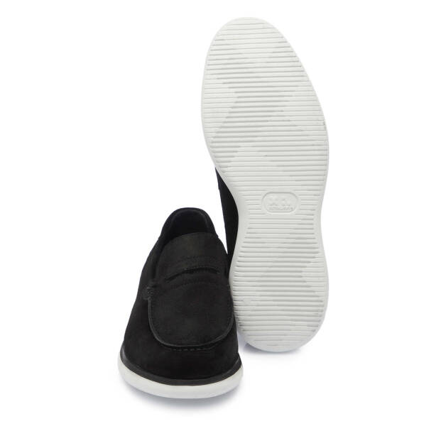Siyah Süet Deri Erkek Loafer - E24I1AY56644-A01 - 4