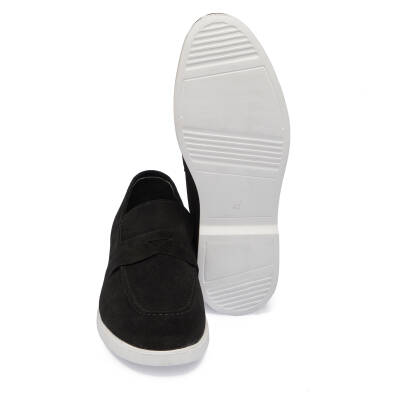 Siyah Süet Deri Erkek Loafer - E24I1AY56784-A01 - 4