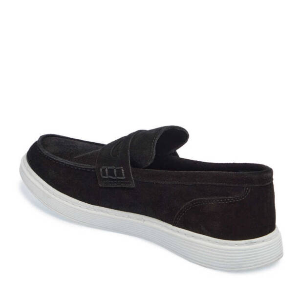 Siyah Süet Deri Erkek Loafer - E24I1AY56790-A01 - 2