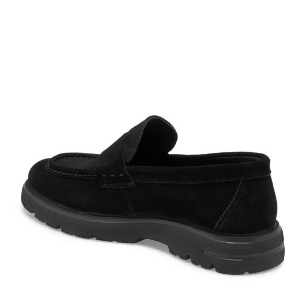 Siyah Süet Deri Erkek Loafer - E24S1AY56930-A01 - 2