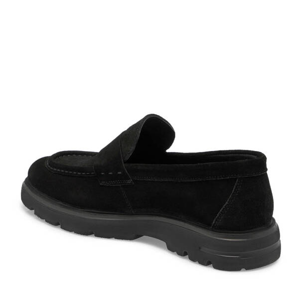 Siyah Süet Deri Erkek Loafer - E24S1AY56930-A01 - 2
