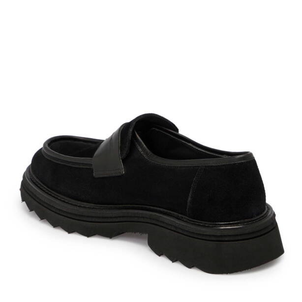 Siyah Süet Deri Erkek Loafer - E24S1AY56993-A01 - 2