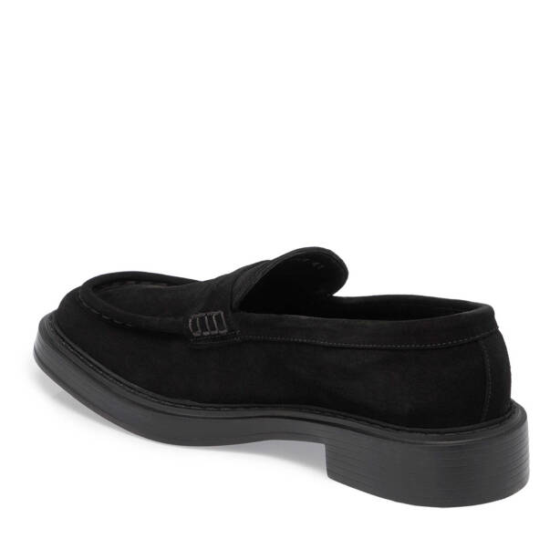 Siyah Süet Deri Erkek Loafer - E24S1AY57041-A01 - Tergan