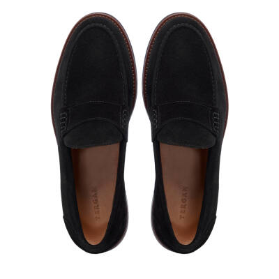 Siyah Süet Deri Erkek Loafer - E25I1AY57208-A01 - 5