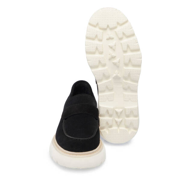 Siyah Hakiki Süet Deri Erkek Loafer - E25I1AY57237-A01 - 4