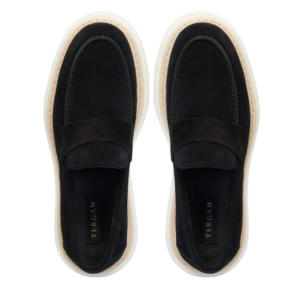 Siyah Hakiki Süet Deri Erkek Loafer - E25I1AY57237-A01 - 5
