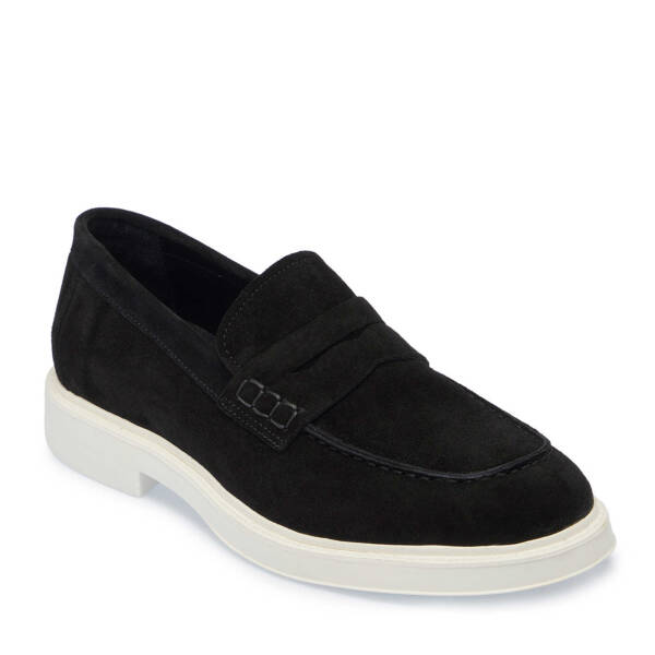 Siyah Hakiki Süet Deri Erkek Loafer - E25I1AY57239-A01 - 2