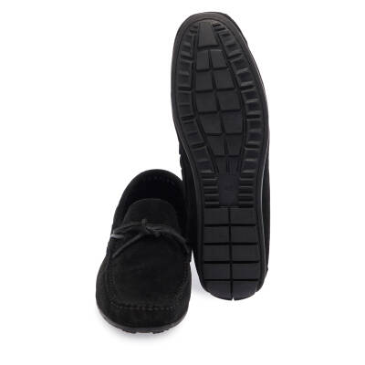 Siyah Süet Deri Erkek Loafer - E25I1AY57297-A01 - 4