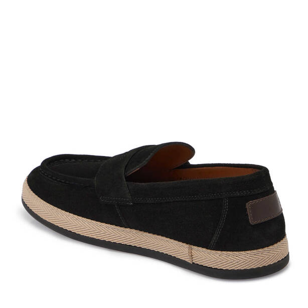 Siyah Hakiki Süet Deri Erkek Loafer - E25I1AY57330-A01 - 3
