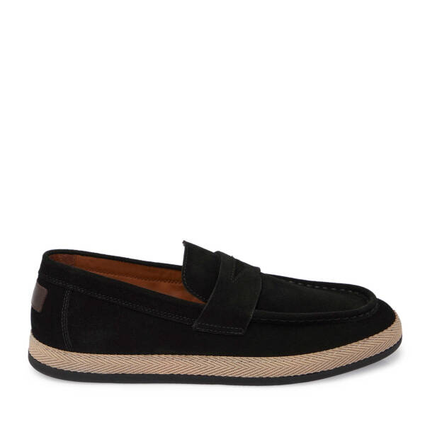 Siyah Hakiki Süet Deri Erkek Loafer - E25I1AY57330-A01 - 1