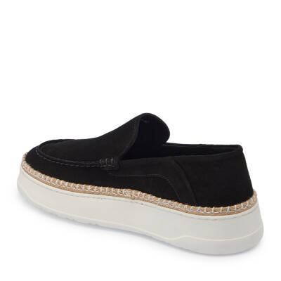 Siyah Süet Deri Erkek Loafer - E25I1AY57331-A01 - 2