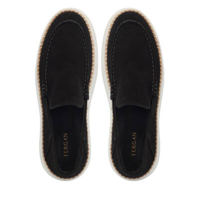 Siyah Süet Deri Erkek Loafer - E25I1AY57331-A01 - 5