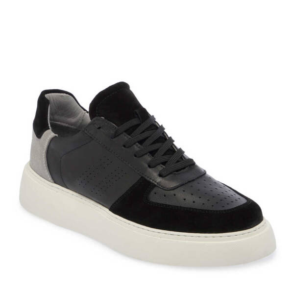 Siyah Hakiki Süet Deri Erkek Sneaker - E24I1AY56601-W19 - 2