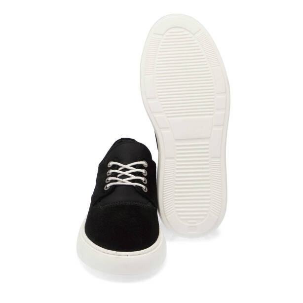 Siyah Süet Deri Erkek Sneaker - E24I1AY56711-A01 - 4