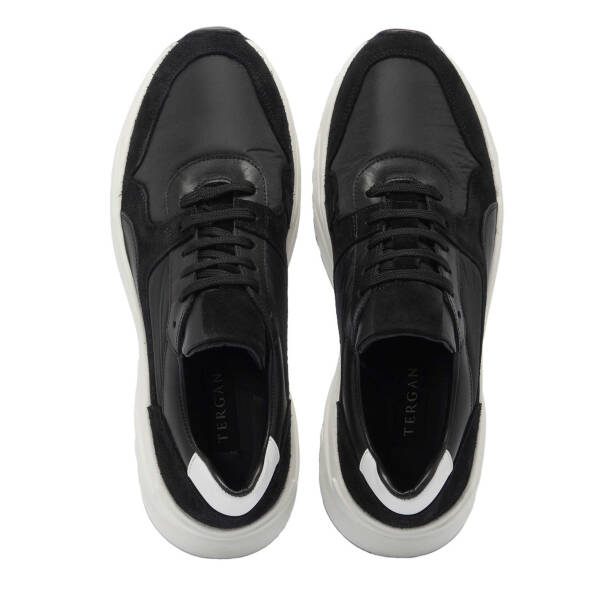 Siyah Süet Deri Erkek Sneaker - E24I1AY56712-A01 - 5