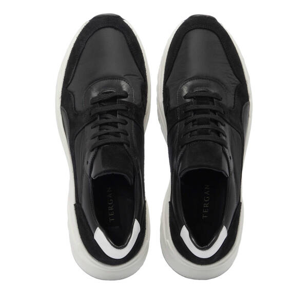 Siyah Süet Deri Erkek Sneaker - E24I1AY56712-A01 - 5
