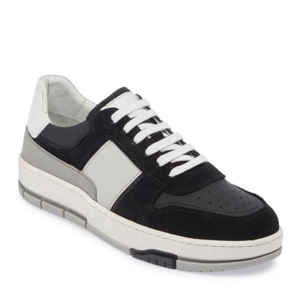 Siyah Hakiki Süet Deri Erkek Sneaker - E24I1AY56731-A01 - 2