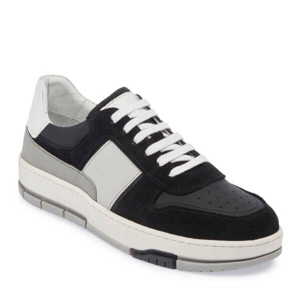 Siyah Hakiki Süet Deri Erkek Sneaker - E24I1AY56731-A01 - 2