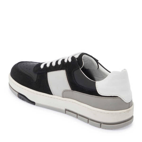Siyah Hakiki Süet Deri Erkek Sneaker - E24I1AY56731-A01 - 3