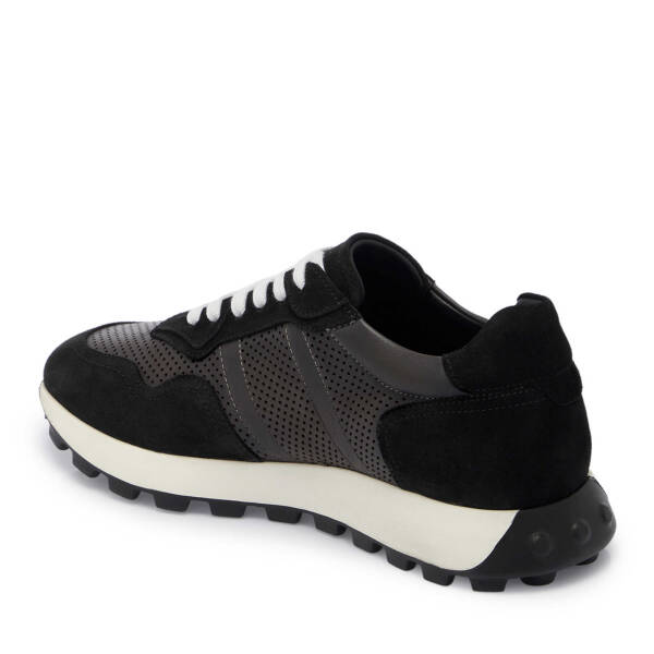 Siyah Hakiki Süet Deri Erkek Sneaker - E24I1AY56733-A01 - 3