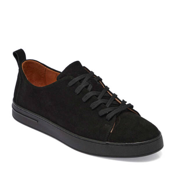Siyah Süet Deri Erkek Sneaker - E24I1AY56830-A01 - 1