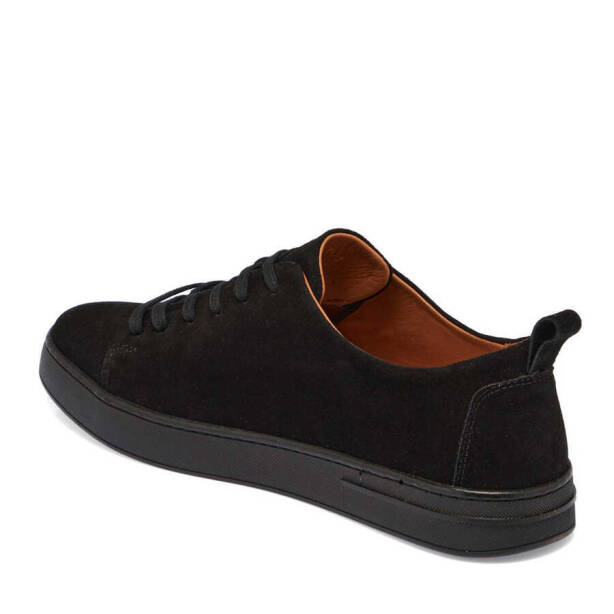 Siyah Süet Deri Erkek Sneaker - E24I1AY56830-A01 - 2