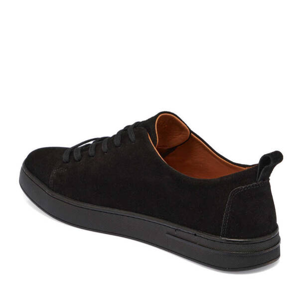 Siyah Süet Deri Erkek Sneaker - E24I1AY56830-A01 - 2