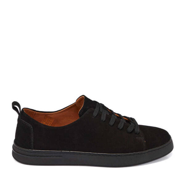 Siyah Süet Deri Erkek Sneaker - E24I1AY56830-A01 - 3