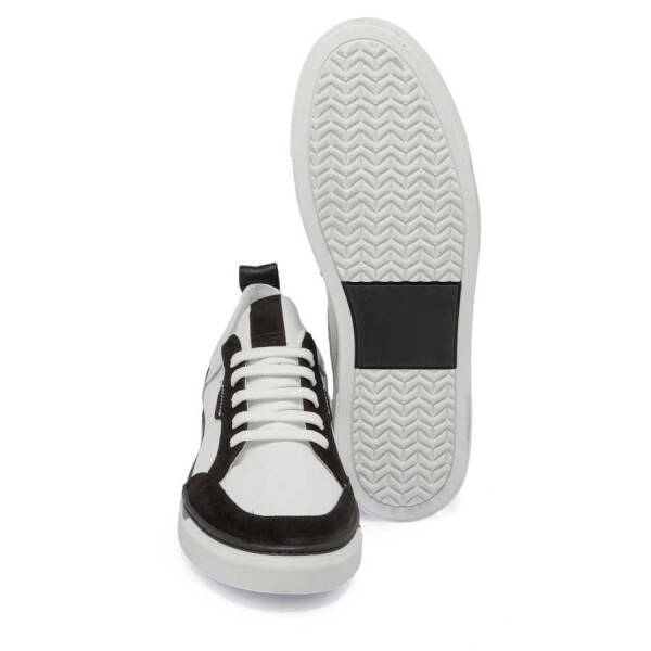 Siyah Hakiki Süet Deri Erkek Sneaker - E24I1AY56853-A01 - 4