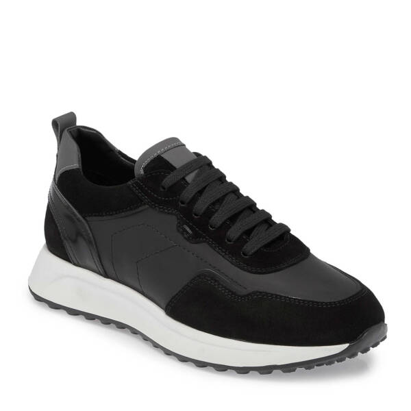 Siyah Hakiki Süet Deri Erkek Sneaker - E24S1AY57068-W19 - 2