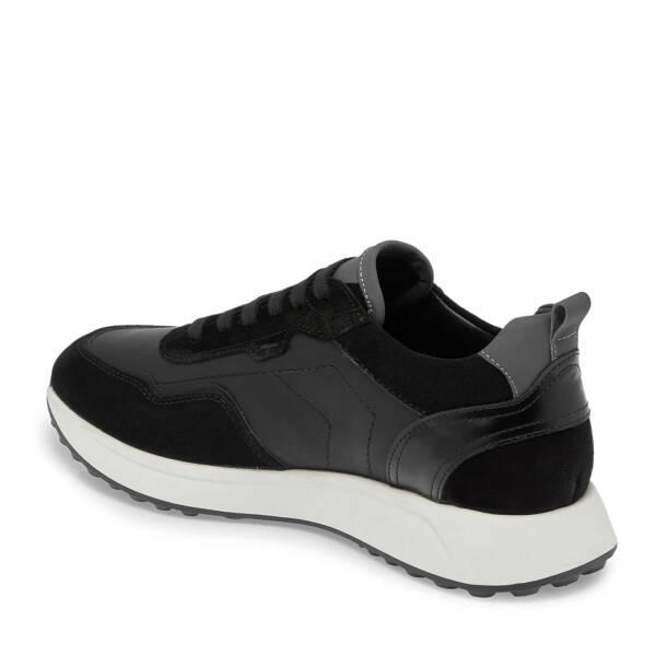 Siyah Hakiki Süet Deri Erkek Sneaker - E24S1AY57068-W19 - 3