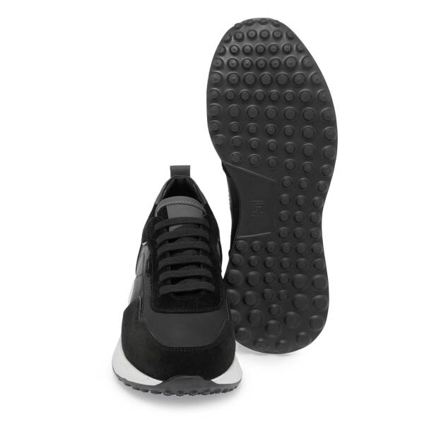 Siyah Hakiki Süet Deri Erkek Sneaker - E24S1AY57068-W19 - 4