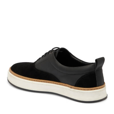Siyah Süet Deri Erkek Sneaker - E24S1AY57070-A01 - 2