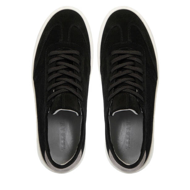 Siyah Hakiki Süet Deri Erkek Sneaker - E25I1AY57229-A9K - 5