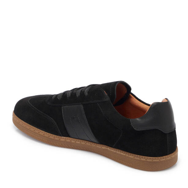 Siyah Hakiki Süet Deri Erkek Sneaker - E25I1AY57273-A01 - 3