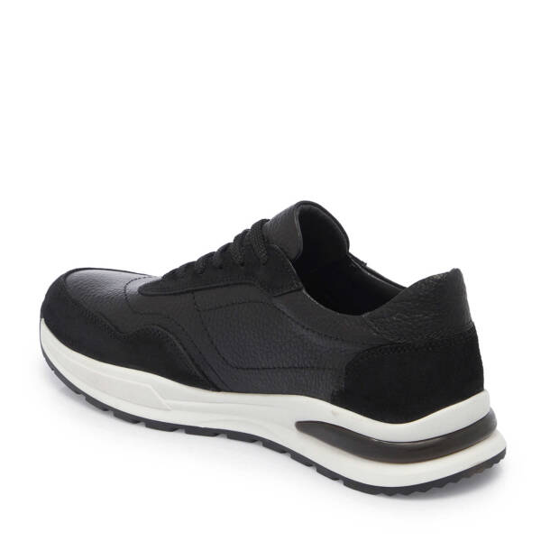 Siyah Hakiki Süet Deri Erkek Sneaker - E25I1AY57296-W19 - 3