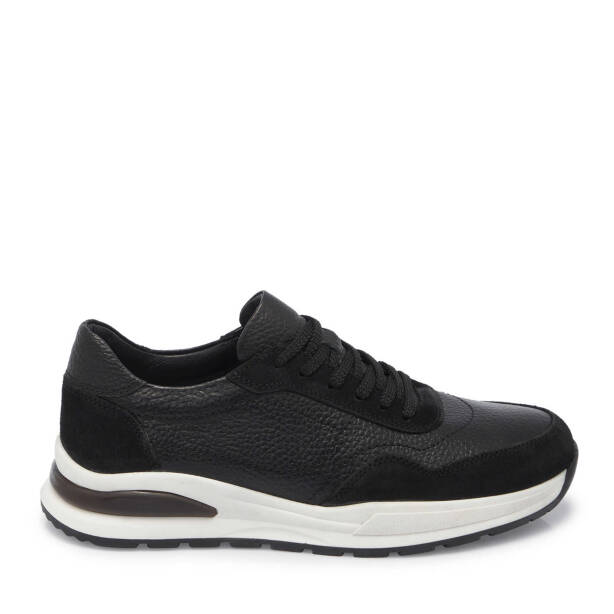 Siyah Hakiki Süet Deri Erkek Sneaker - E25I1AY57296-W19 