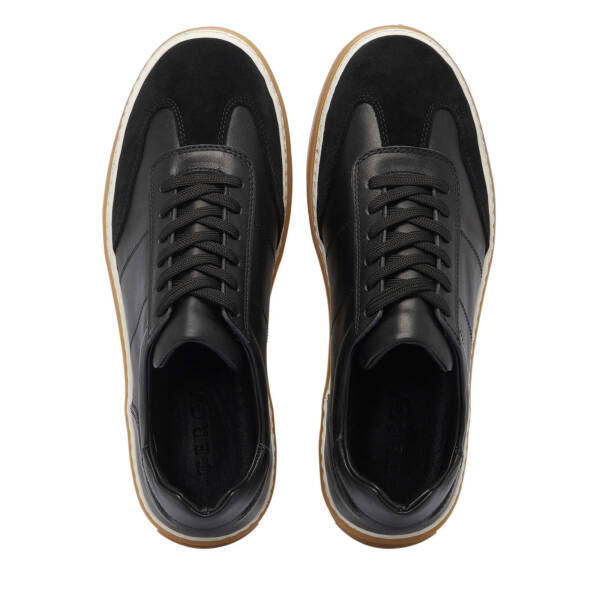 Siyah Hakiki Süet Deri Erkek Sneaker - E25I1AY57351-W19 - 5