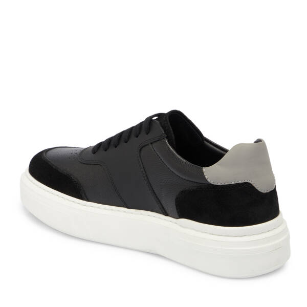 Siyah Süet Deri Erkek Sneaker - E25S1AY57465-A01 - 2