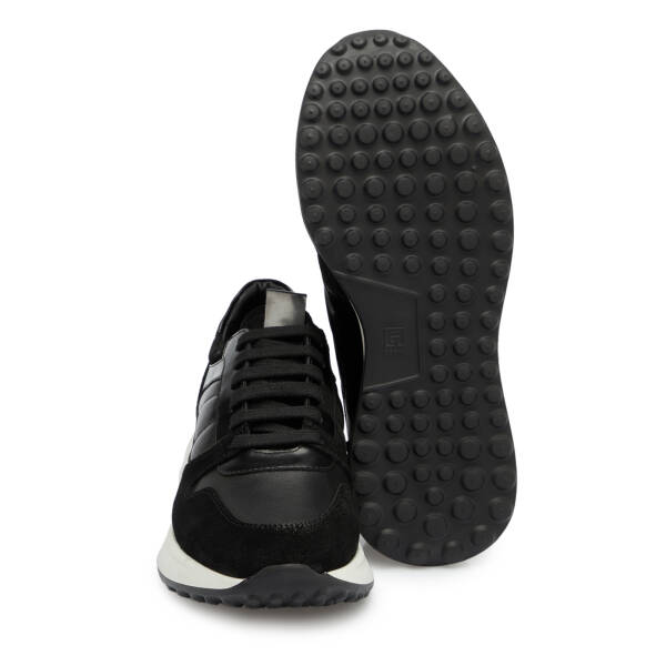 Siyah Hakiki Süet Deri Erkek Sneaker - E25S1AY57466-A01 - 4
