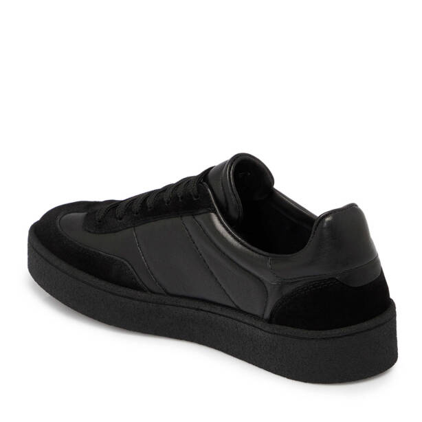 Siyah Süet Deri Erkek Sneaker - E25S1AY57486-A01 - 2